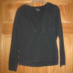 New York & Company Sport Black Hooded Pullover